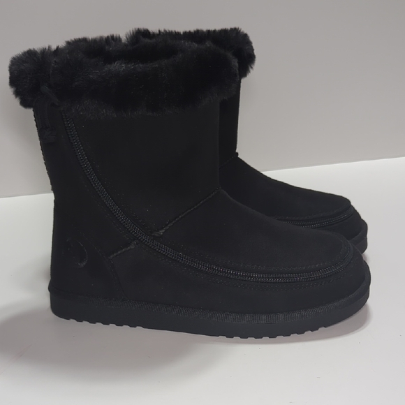 Billy Cozy II Kids Black Zip Around Boots Size US 2 EU 33 - Picture 1 of 13